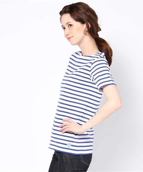 ORCIVAL（オーシバル）の「[ORCIVAL（オーシバル）] BOR S/Sカットソー（Tシャツ/カットソー・レディース・ホワイト/レッド/ロイヤルブルー・フリー）」の4枚目の写真