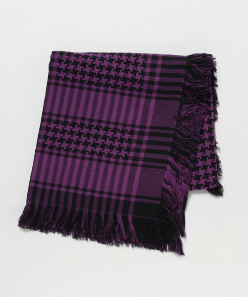 WEGO（ウィゴー）の「WEGO/リバーシブルアフガンストール（ストール/ショール・メンズ・ホワイト/パープル/レッド・FREE）」の12枚目の写真