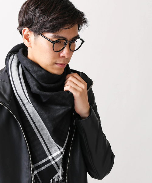 WEGO（ウィゴー）の「WEGO/リバーシブルアフガンストール（ストール/ショール・メンズ・ホワイト/パープル/レッド・FREE）」の7枚目の写真