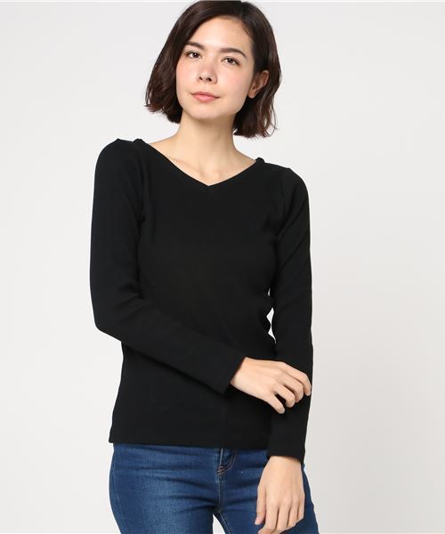 niko and...（ニコアンド）の「ウネウネリブ2WAY長袖プルオーバー【niko and ...】（ニット/セーター・レディース・ブラック/グリーン/アイボリー/ベビーピンク・MEDIUM/LARGE）」の10枚目の写真