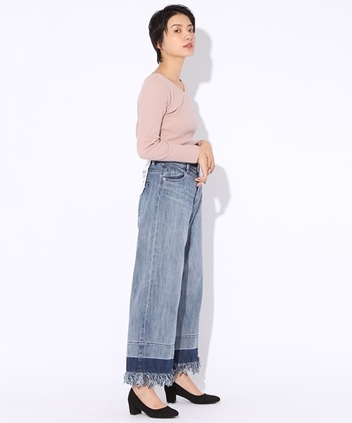 niko and...（ニコアンド）の「ウネウネリブ2WAY長袖プルオーバー【niko and ...】（ニット/セーター・レディース・ブラック/グリーン/アイボリー/ベビーピンク・MEDIUM/LARGE）」の12枚目の写真