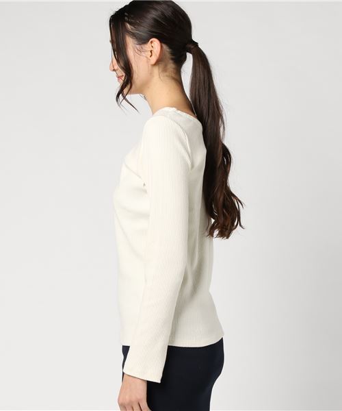 niko and...（ニコアンド）の「ウネウネリブ2WAY長袖プルオーバー【niko and ...】（ニット/セーター・レディース・ブラック/グリーン/アイボリー/ベビーピンク・MEDIUM/LARGE）」の7枚目の写真