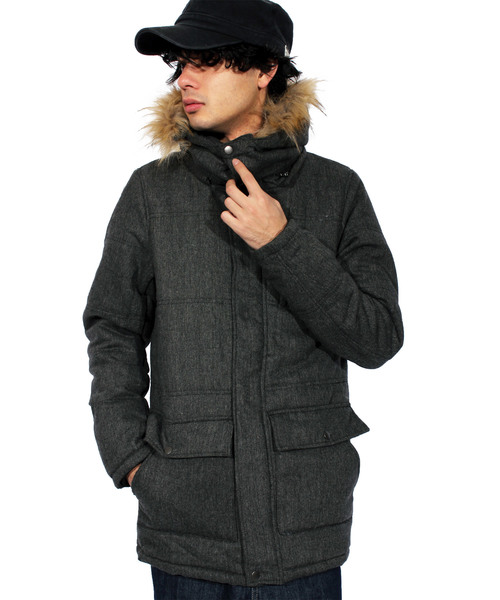 8(eight)(エイト)の「ツイード 中綿 ジャケット モッズコート(モッズコート・メンズ・チャコールグレー/グレー/グレー系その他/グレー系その他2・MEDIUM/LARGE/X-LARGE)」の2枚目の写真