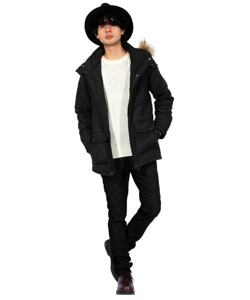 8(eight)(エイト)の「ツイード 中綿 ジャケット モッズコート(モッズコート・メンズ・チャコールグレー/グレー/グレー系その他/グレー系その他2・MEDIUM/LARGE/X-LARGE)」の8枚目の写真