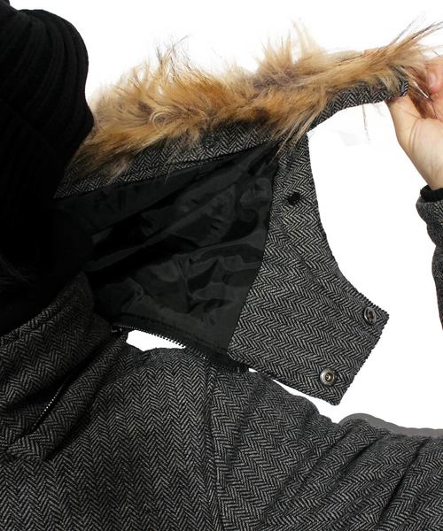 8(eight)(エイト)の「ツイード 中綿 ジャケット モッズコート(モッズコート・メンズ・チャコールグレー/グレー/グレー系その他/グレー系その他2・MEDIUM/LARGE/X-LARGE)」の16枚目の写真