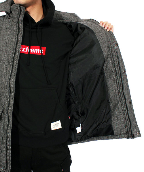 8(eight)(エイト)の「ツイード 中綿 ジャケット モッズコート(モッズコート・メンズ・チャコールグレー/グレー/グレー系その他/グレー系その他2・MEDIUM/LARGE/X-LARGE)」の15枚目の写真