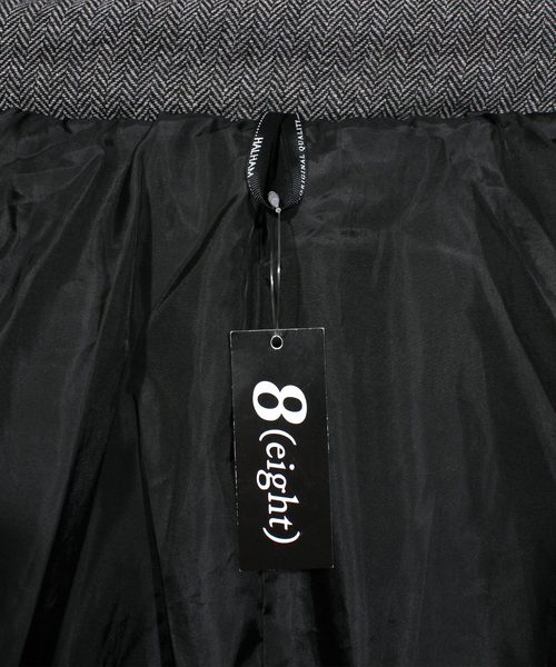 8(eight)(エイト)の「ツイード 中綿 ジャケット モッズコート(モッズコート・メンズ・チャコールグレー/グレー/グレー系その他/グレー系その他2・MEDIUM/LARGE/X-LARGE)」の13枚目の写真