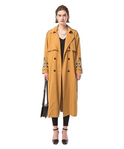 香 様　CLANE クラネ　FLARE TRENCH COAT トレンチコート 楽天市場】クラネ CLANE レイヤー ロング トレンチコート LAYER