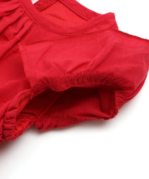 BREEZE(ブリーズ)の「ドット柄ジャガードワンピ(ワンピース・キッズ・ブラック/レッド・120/90/100/110/80/140/130)」の8枚目の写真