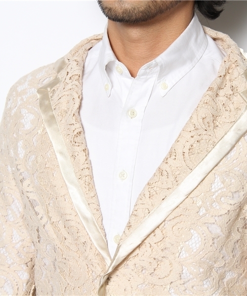 603（ロクマルサン）の「603 総レースロングジャケット（テーラードジャケット・メンズ・オフホワイト・FREE）」の5枚目の写真