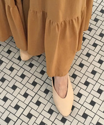 enchanted | 本革ソフトレザーVカットバブーシュ(パンプス)