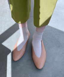 enchanted（エンチャンテッド）の「本革ソフトレザーVカットバブーシュ（パンプス）」