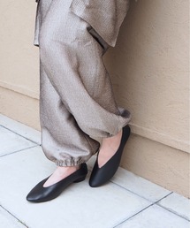 enchanted | 本革ソフトレザーVカットバブーシュ(パンプス)