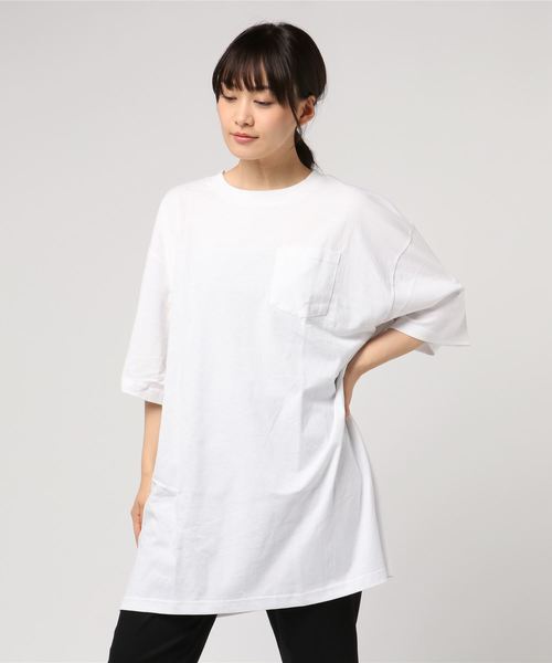 SpRay（スプレイ）の「ポケ付ＢＩＧ　Ｔシャツ（Tシャツ/カットソー・レディース・ブラック/パープル/グレー/オフホワイト/カーキ/ピンク/マスタード・FREE）」の16枚目の写真