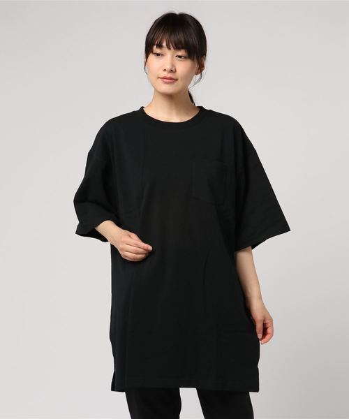 SpRay（スプレイ）の「ポケ付ＢＩＧ　Ｔシャツ（Tシャツ/カットソー・レディース・ブラック/パープル/グレー/オフホワイト/カーキ/ピンク/マスタード・FREE）」の15枚目の写真