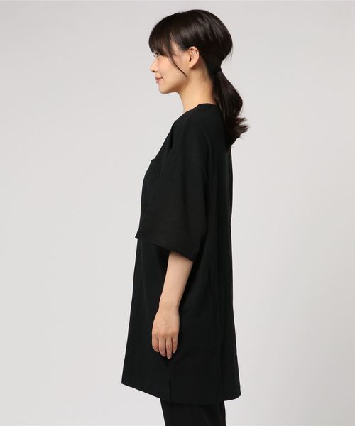 SpRay（スプレイ）の「ポケ付ＢＩＧ　Ｔシャツ（Tシャツ/カットソー・レディース・ブラック/パープル/グレー/オフホワイト/カーキ/ピンク/マスタード・FREE）」の9枚目の写真