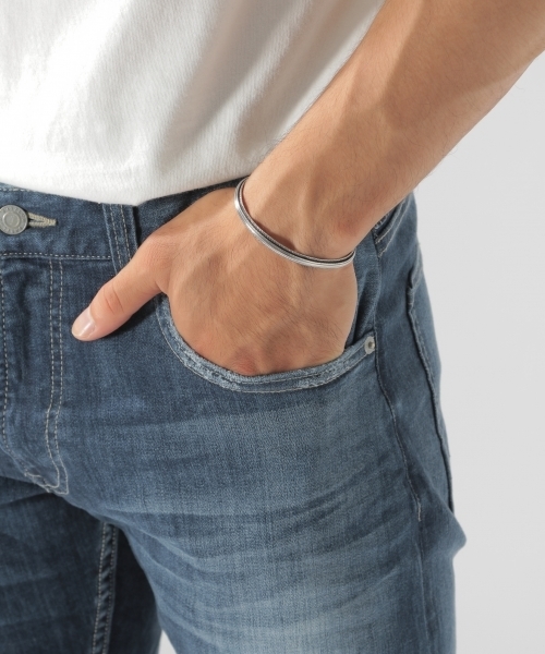 BAYFLOW（ベイフロー）の「テーパードブロークンデニム 18AW（デニムパンツ・メンズ・クリアブルー/アクア・32inch/28inch/31inch/29inch/30inch）」の10枚目の写真