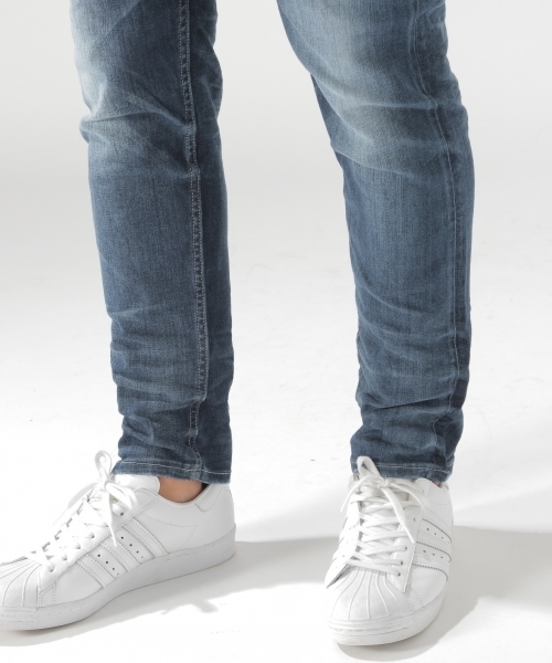 BAYFLOW（ベイフロー）の「テーパードブロークンデニム 18AW（デニムパンツ・メンズ・クリアブルー/アクア・32inch/28inch/31inch/29inch/30inch）」の13枚目の写真