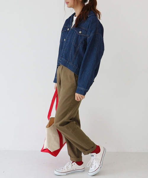 AMERICAN HOLIC（アメリカンホリック）の「チノテーパード（その他パンツ・レディース・ベージュ/カーキ・SMALL/MEDIUM/LARGE）」の12枚目の写真