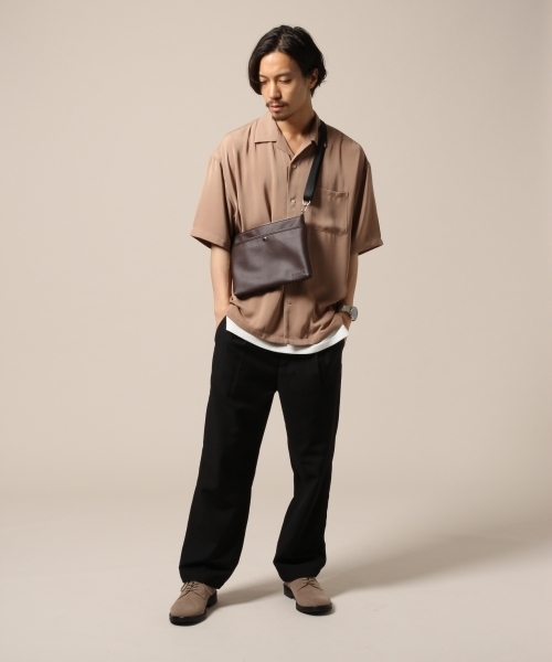 RAGEBLUE（レイジブルー）の「オープンカラーシャツ2/808891（シャツ/ブラウス・メンズ・ベージュ/パープル/オリーブ・SMALL/MEDIUM/LARGE）」の4枚目の写真