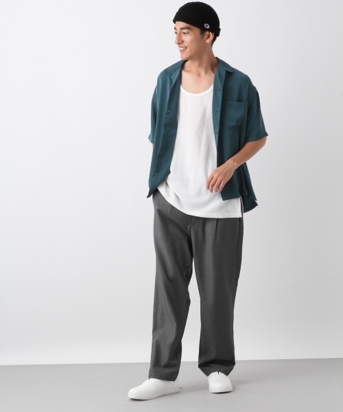 RAGEBLUE（レイジブルー）の「オープンカラーシャツ2/808891（シャツ/ブラウス・メンズ・ベージュ/パープル/オリーブ・SMALL/MEDIUM/LARGE）」の6枚目の写真