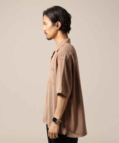 RAGEBLUE（レイジブルー）の「オープンカラーシャツ2/808891（シャツ/ブラウス・メンズ・ベージュ/パープル/オリーブ・SMALL/MEDIUM/LARGE）」の8枚目の写真