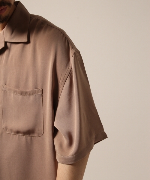 RAGEBLUE（レイジブルー）の「オープンカラーシャツ2/808891（シャツ/ブラウス・メンズ・ベージュ/パープル/オリーブ・SMALL/MEDIUM/LARGE）」の12枚目の写真