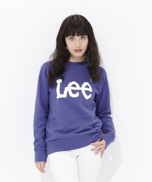 Lee(リー)の「【Lee】ロゴスウェットプルオーバー(スウェット・レディース・ブラック/パープル/グレー/オフホワイト/ピンク/ネイビー/その他1・M/L)」の1枚目の写真