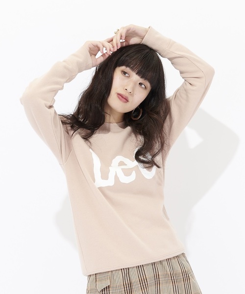 Lee(リー)の「【Lee】ロゴスウェットプルオーバー(スウェット・レディース・ブラック/パープル/グレー/オフホワイト/ピンク/ネイビー/その他1・M/L)」の6枚目の写真