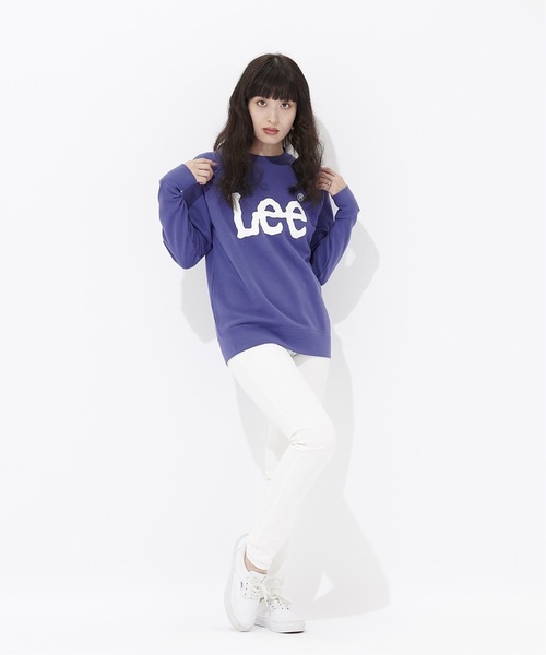 Lee(リー)の「【Lee】ロゴスウェットプルオーバー(スウェット・レディース・ブラック/パープル/グレー/オフホワイト/ピンク/ネイビー/その他1・M/L)」の9枚目の写真