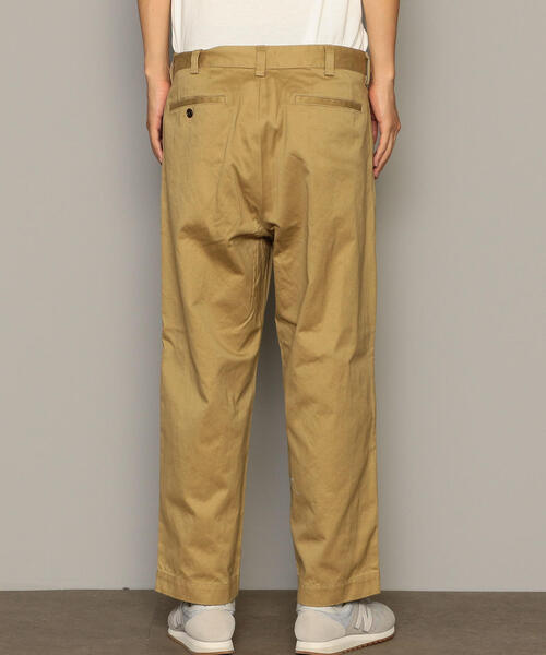 green label relaxing（グリーンレーベルリラクシング）の「ST ウェストポイント イージー 1プリーツ 9分丈 パンツ（その他パンツ・メンズ・ベージュ/オリーブ・LARGE/SMALL/X-LARGE/MEDIUM）」の3枚目の写真