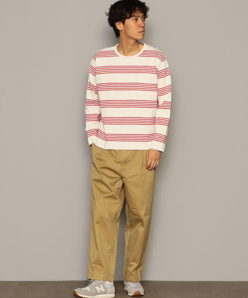 green label relaxing（グリーンレーベルリラクシング）の「ST ウェストポイント イージー 1プリーツ 9分丈 パンツ（その他パンツ・メンズ・ベージュ/オリーブ・LARGE/SMALL/X-LARGE/MEDIUM）」の6枚目の写真