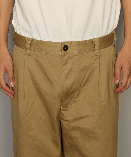 green label relaxing（グリーンレーベルリラクシング）の「ST ウェストポイント イージー 1プリーツ 9分丈 パンツ（その他パンツ・メンズ・ベージュ/オリーブ・LARGE/SMALL/X-LARGE/MEDIUM）」の7枚目の写真