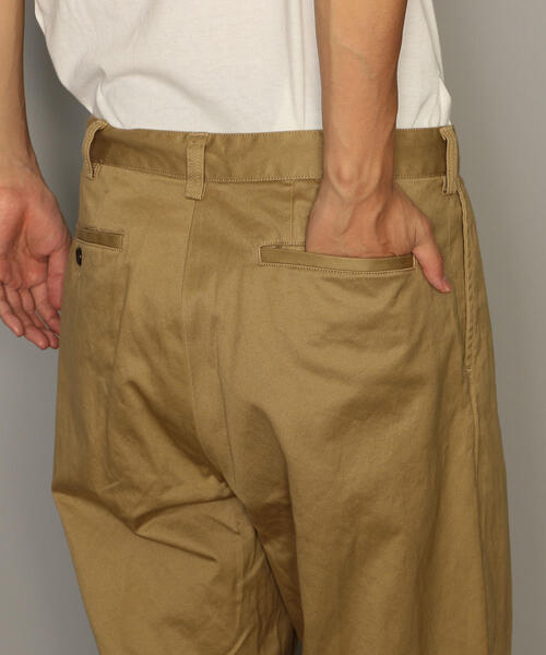 green label relaxing（グリーンレーベルリラクシング）の「ST ウェストポイント イージー 1プリーツ 9分丈 パンツ（その他パンツ・メンズ・ベージュ/オリーブ・LARGE/SMALL/X-LARGE/MEDIUM）」の9枚目の写真