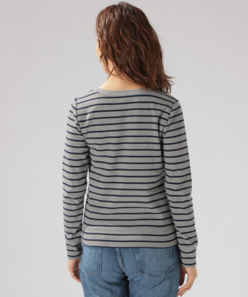 BAYFLOW(ベイフロー)の「ストレッチスムースクルーネック L/S Tシャツ(Tシャツ/カットソー・レディース・ブラック/その他1/グレー/その他3/その他2/オフホワイト・LARGE/MEDIUM/SMALL)」の16枚目の写真