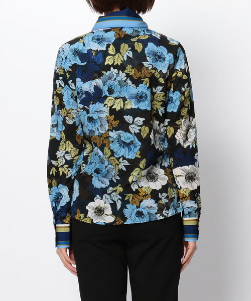 NARACAMICIE（ナラカミーチェ）の「フラワー＆ストライプボウタイ長袖ブラウス（シャツ/ブラウス・レディース・レッド/ブルー・SMALL/MEDIUM/LARGE）」の14枚目の写真