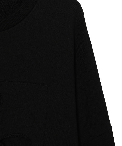 Candy Stripper（キャンディストリッパー）の「LAZY BEAR SWEAT ワンピース（ワンピース・レディース・ブラック/チャコールグレー・2）」の5枚目の写真