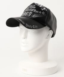 STYLEBLOCK | PUレザーシリコン刺繍フルフェイスキャップ(キャップ)