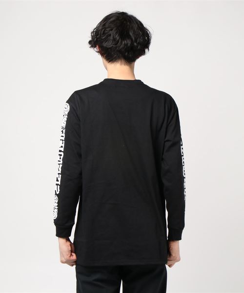 チャイハネ（チャイハネ）の「【チャイハネ】エスニックロゴスポーティTシャツ（ユニセックス）（Tシャツ/カットソー・メンズ・ホワイト/ブラック・FREE）」の4枚目の写真