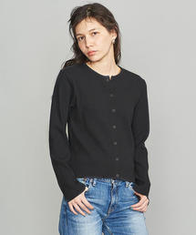 ♪送料無料★B&Y UNITED ARROWS★スナップ カーディガン★灰★L♪ ダブルフェイス スナップカーディガン ＜A DAY IN THE LIFE＞