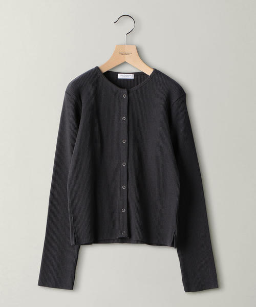 ♪送料無料★B&Y UNITED ARROWS★スナップ カーディガン★灰★L♪ BEAUTY＆YOUTH UNITED ARROWS カーディガン 「WEB限定 WARDROBE