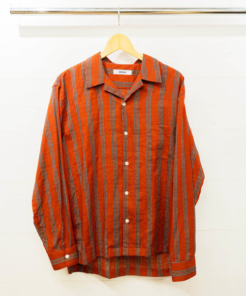 DETAILS（ディテールズ）の「DETAILS / ｵｰﾌﾟﾝｶﾗｰｼｬﾂ"dot stripe"（シャツ/ブラウス・レディース・ネイビー/レッド・MEDIUM/LARGE）」の9枚目の写真