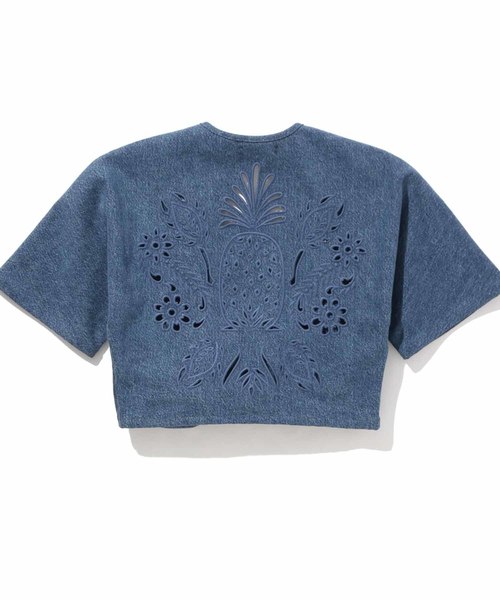 Levi's Made & Crafted（リーバイスメイドアンドクラフテッド）の「LEVI'S(R) MADE & CRAFTED(R) LA PLAYA TOP INDIE INK（カーディガン/ボレロ・レディース・ブルー・S/XS）」の2枚目の写真