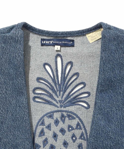 Levi's Made & Crafted（リーバイスメイドアンドクラフテッド）の「LEVI'S(R) MADE & CRAFTED(R) LA PLAYA TOP INDIE INK（カーディガン/ボレロ・レディース・ブルー・S/XS）」の3枚目の写真