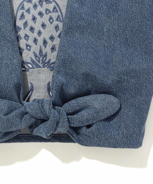 Levi's Made & Crafted（リーバイスメイドアンドクラフテッド）の「LEVI'S(R) MADE & CRAFTED(R) LA PLAYA TOP INDIE INK（カーディガン/ボレロ・レディース・ブルー・S/XS）」の5枚目の写真