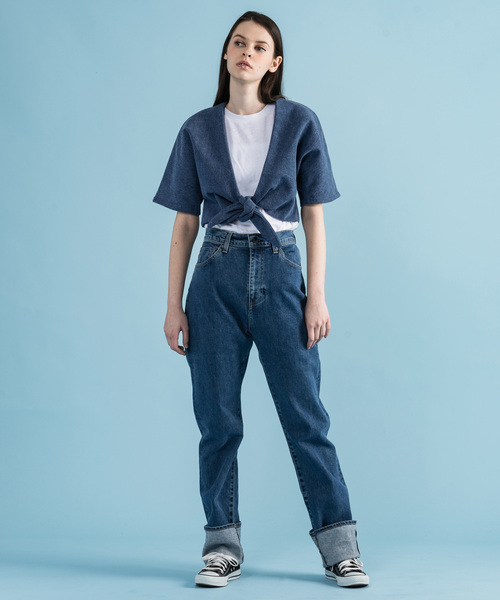 Levi's Made & Crafted（リーバイスメイドアンドクラフテッド）の「LEVI'S(R) MADE & CRAFTED(R) LA PLAYA TOP INDIE INK（カーディガン/ボレロ・レディース・ブルー・S/XS）」の9枚目の写真