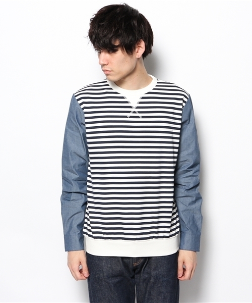 WHO'S WHO gallery（フーズフーギャラリー）の「【WEB限定価格】袖切替スウェット（スウェット・メンズ・ホワイト/その他19/その他18・MEDIUM/SMALL）」の9枚目の写真