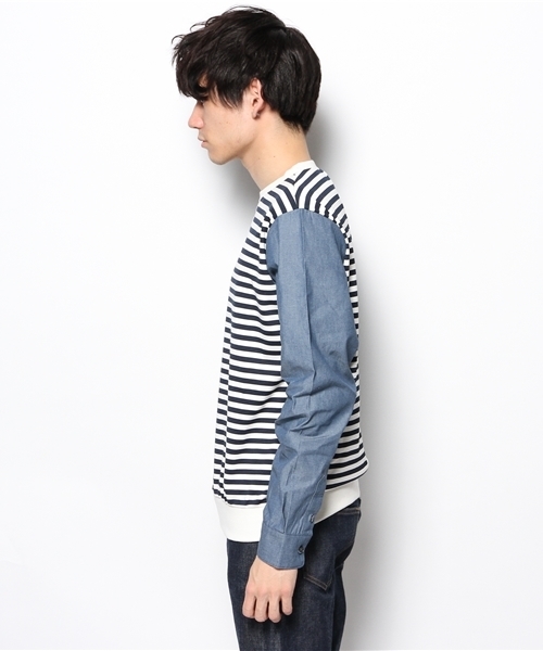 WHO'S WHO gallery（フーズフーギャラリー）の「【WEB限定価格】袖切替スウェット（スウェット・メンズ・ホワイト/その他19/その他18・MEDIUM/SMALL）」の8枚目の写真