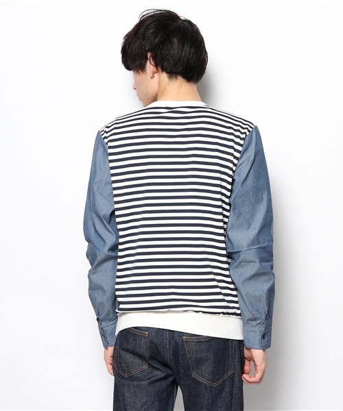 WHO'S WHO gallery（フーズフーギャラリー）の「【WEB限定価格】袖切替スウェット（スウェット・メンズ・ホワイト/その他19/その他18・MEDIUM/SMALL）」の7枚目の写真