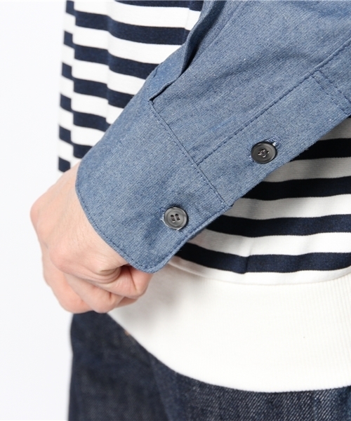 WHO'S WHO gallery（フーズフーギャラリー）の「【WEB限定価格】袖切替スウェット（スウェット・メンズ・ホワイト/その他19/その他18・MEDIUM/SMALL）」の5枚目の写真